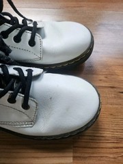 Doc Dr. Martens Zavala J Combat Boot White US 2 Youth