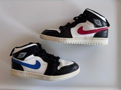 AIR JORDAN RETRO 1 MID CRAYON PACK MULTI COLOR SHOES 640734-052 Size 3y EUC