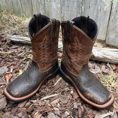 Dan Post Childrens Brown Leather Western Cowboy Boots PC2945 Size 12.5D
