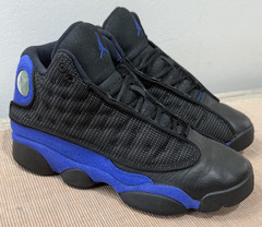 Nike Air Jordan 13 Retro Hyper Royal Black 884129-040 Youth Shoes size 4.5Y