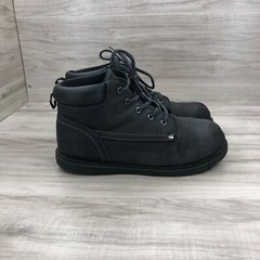 Brahma Ankle Boots Kids Youth 4 Black Lace Up