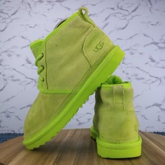 UGG Neumel II Ankle Boot Grinch Lime Green 1017320K Big Kids Size 5 / Women 6.5