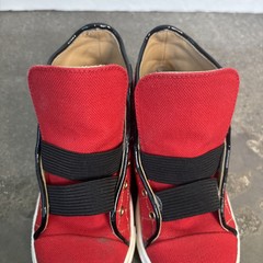 Charlotte Olympia „INCY WEB HIGH-TOPS“ Red Canvas Leather Shoes Kids Sz 27
