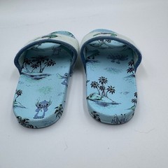 Authentic Disney Store Lilo & Stitch Kids Slide Sandals Blue Size 9/10 Summer