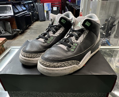 Nike Air Jordan 3 Retro Green Glow Black Grey | DM0967-031, S7Y | FREE SHIP!
