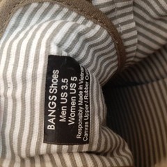 BANGS Old Pine Canvas High top Unisex Boys Size 3.5, Girls/Women Size 5