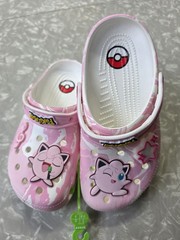 Jigglypuff Pokémon Crocs Junior Size 5 Pink Swirl Camo New Without Tags Or Box
