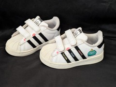 ADIDAS Kevin Lyons X Superstar Create Your Future Vellcro Sneakers Toddler Sz 5