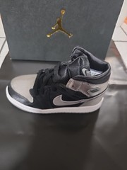 NEW Jordan 1 Retro High OG Satin Shadow PS 1 FD5304 010 Black /Grey 1Y