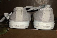 Converse All Stars Silver Turquoise Blue Double Tongue 2 Kids Sneakers Shoes *