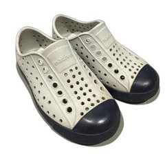 Native Jefferson Shoes Slip On Wateproof Lightweight Navy Blue Unisex Kids C9