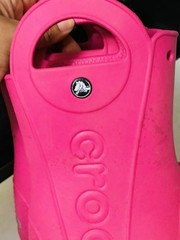 Crocs Kids Pink Handle it Rain Boots US Toddler’s Size J2 SlipOns