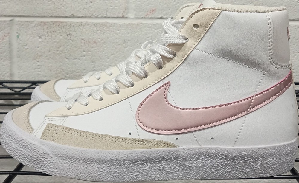 Big Kid’s Nike Blazer Mid ’77 White/Pink Glaze (GS) (DA4086 105) – 6.5
