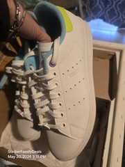 Adidas Stan Smith Monsters Inc Mike Sulley White Sneakers Youth Kid Shoes Sz 6.5