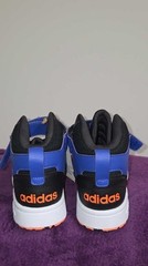 Kid’s Adidas Postmove Mid K Sneaker Size 5 ID7071 Black Blue Orange NWT