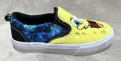 NEW SpongeBob SquarePants & Patrick YOUTH Chenille Fleece Slip-On Sneakers SZ 1