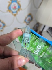 Dolce & Gabbana Junior jelly sandals , green transparent and blue.Size 20,usa4.5