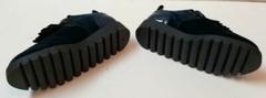 NIB Beautiful Designer MANUELA DE JUAN Blue Velvet/Patent Leather Shoes 32 SPAIN