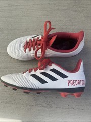 Adidas Predator Unisex-Kids Ace 18.4 Fxg J White/Core Black/Real Coral Sz 3