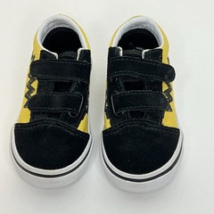 Vans Old Skool Charlie Brown Sneakers Peanuts Toddler Size 5.5 Yellow Black