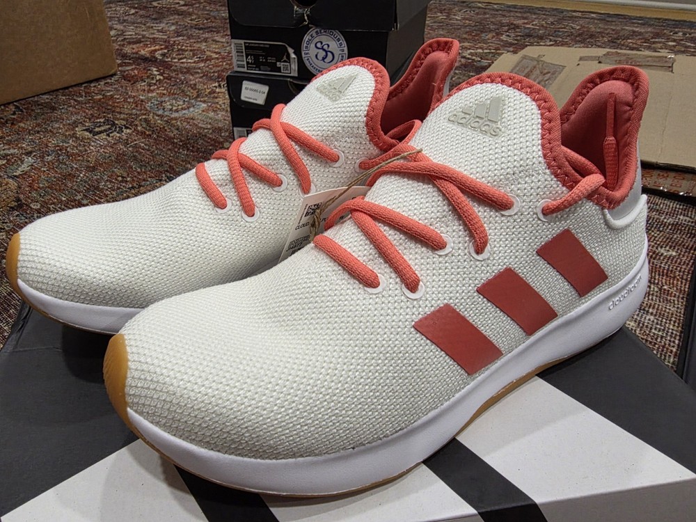 Adidas Cloudfoam Pure – Cloud White/Scarlet/Grey – Women’s Size 9