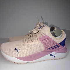 PUMA Pacer Future JR Low Top Lace-Up Pink/Beige/Blue/White Kids 6.5C