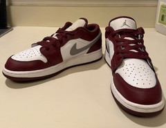 Nike Air Jordan 1 Low GS Bordeaux Cherrywood Red 553560-615 Youth 6/Women’s 7.5