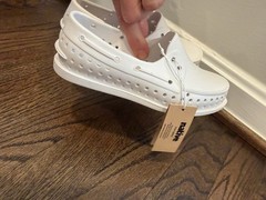 Native Howard White Slip On Loafers Waterproof Little Kids Size 11c NWT