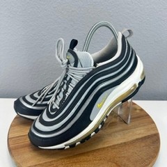 Nike Air Max 97 GS Black Metallic Silver Opti Yellow 921522-010 6.5Y Womens 8