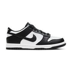 BOYS GRADE SCHOOL NIKE DUNK LOW BIG_WHITE/BLACK-WHITE CW1590-100-SIZE 6