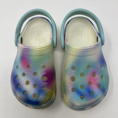 Crocs Kids Size C9 Multi Color Clog Shoes White Blue Pink Water Friendly