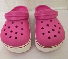 Crocs Pink Crocband Platform Clog Size Children’s C13