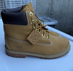 Timberland Boys Premium Waterproof Boots Wheat 12909 Size: 7