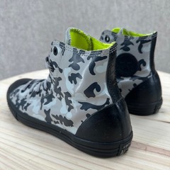 Converse Chuck Taylor Rubber Hi Camo Grey Black Neon Rain Boot Sneakers 6