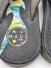 Maui And Sons Sandals Kids Size 7 Multicolor Flip Flop Beach Cushioned Surf
