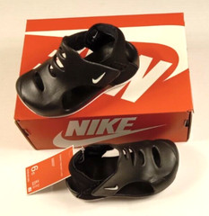 Size 6C Nike Sunray Protect 3(TD) Toddler Little Kids Sandals Shoes Black New