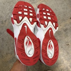 Nike Air Griffey Max I Mid Rouge Sneakers Shoes Size 7Y Cincinnati Reds Away