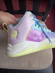Moolah Press Break V2 Yellow/Purple Basketball Shoes Size 7Y Brand New No Box