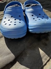 Crocs Unisex Kids Classic Lined Clog Bright Cobalt Blue Size J 4 Play Outdoor