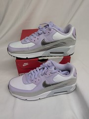 Nike Air Max 90 LTR White/Metallic Silver Youth Size 6 Y, Women’s 7.5