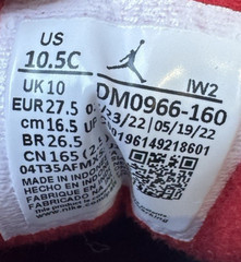 AIR JORDAN 3 RETRO FIRE RED (2022) PS DM0966-160 10.5C – SEND ME AN OFFER