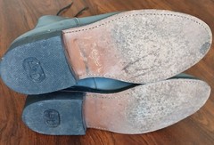 Grey Cowtown Lesther Roper Boots Size 4 1/2D