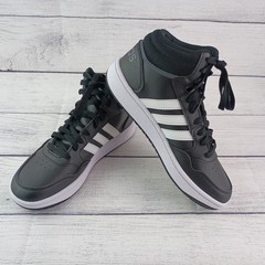 Adidas Hoops Mid 3.0 K Core Black/Cloud White/Grey Six GW0402 Size 5 Big Kids