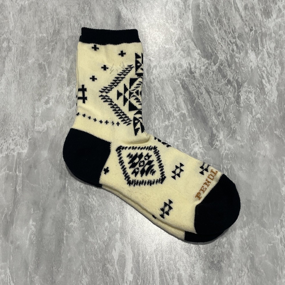 Pendleton 1 Pair Kid’s Cotton Crew Socks – Wild Blooms -L (Shoe size 13-4) -New