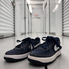 Nike Air Force 1 Valentines Day Obsidian Shoes BQ6980-400 GS Youth US Size 4Y