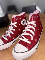 Converse Chuck Taylor All Star Unisex Kids High Top Canvas Red/White US 5Y/7W
