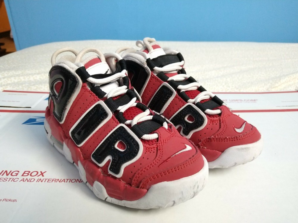 Nike Air More Uptempo (PS) ‘Bulls’ Varsity Red/White-Black Size: 11C: DB2874-600