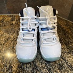 2014 Air Jordan 11 XI Retro GS White Legend Blue Black 378038-117 Youth 6.5 Kids