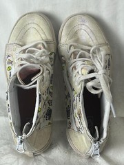VANS Space Princess Glitter High Top Shoes Rear Zip Sneakers Kids Size 4.5