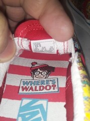 Vans X Wheres Waldo Classic Slip On Youth Kid’s Size 10.5 Sneakers Shoes
